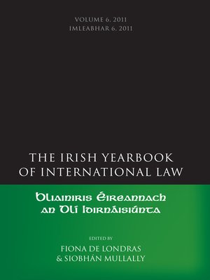 cover image of The Irish Yearbook of International Law, Volume 6, 2011